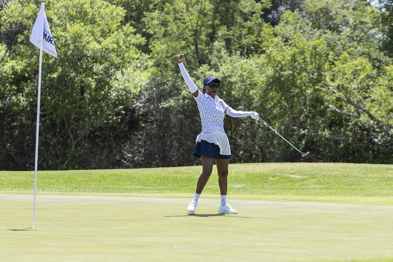 Celebration on green