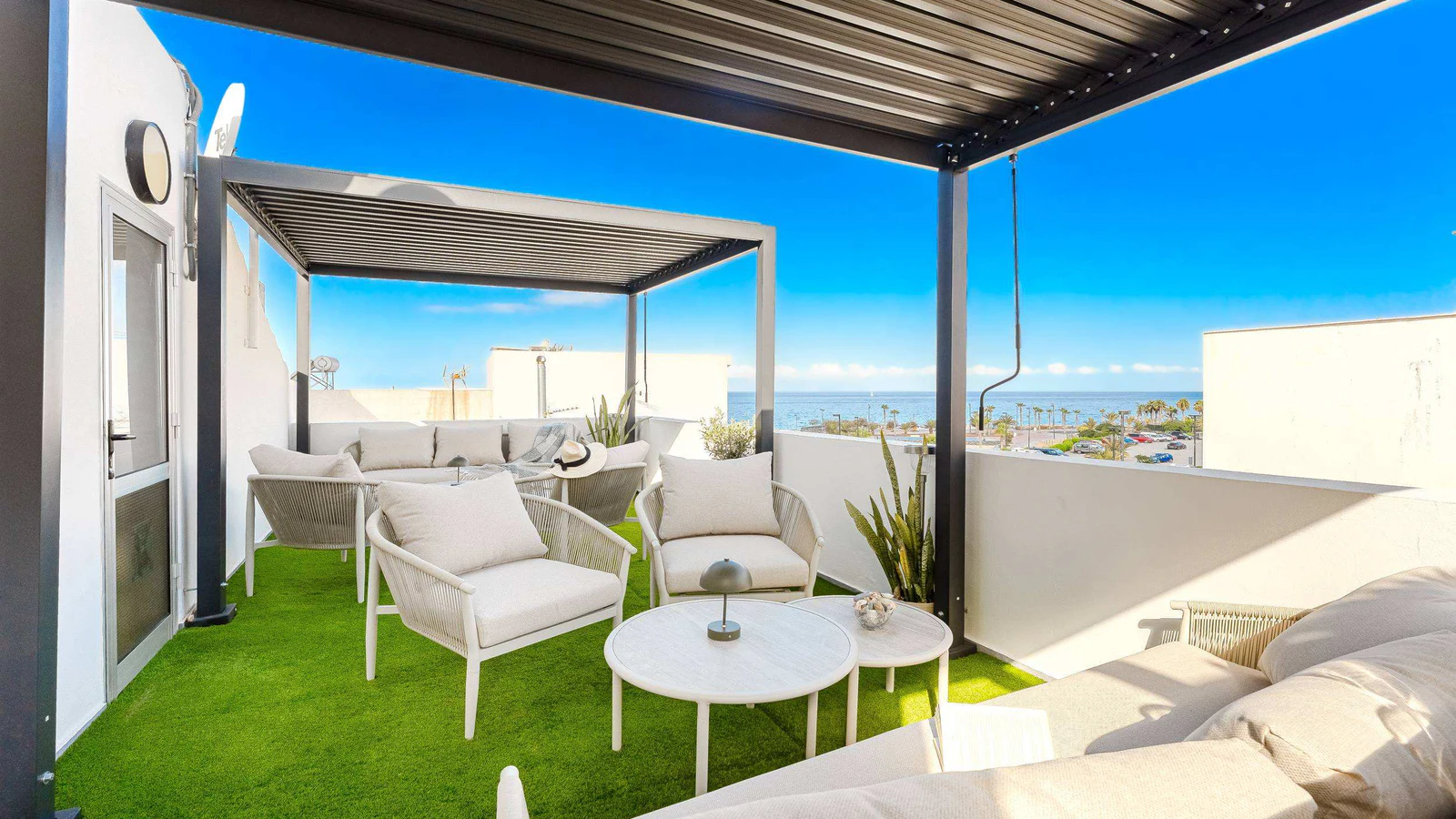 Sea-view terrace at a Tenerife property managed by CoastFlat